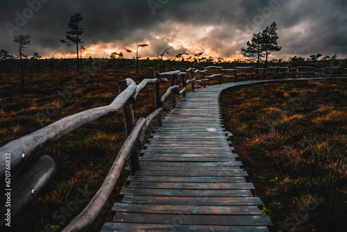 Holzsteg, Weg, Moor, Schwarzes Moor, Rhön