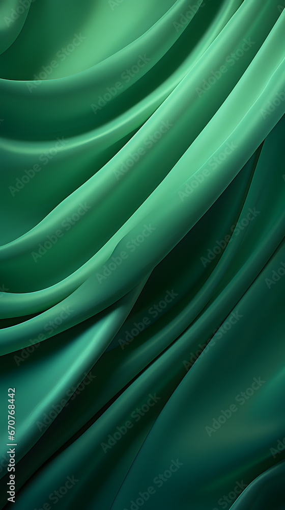 close up of a green satin silk cloth scarf close up of a green satin silk cloth scarf