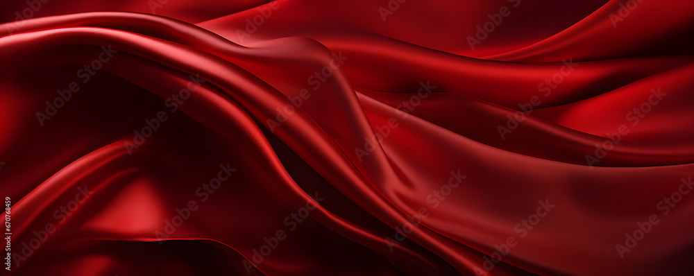 close up of a red satin silk cloth scarf close up of a red satin silk cloth scarf