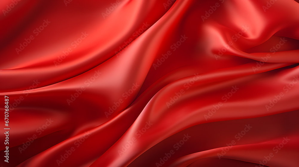 close up of a red satin silk cloth scarf close up of a red satin silk cloth scarf