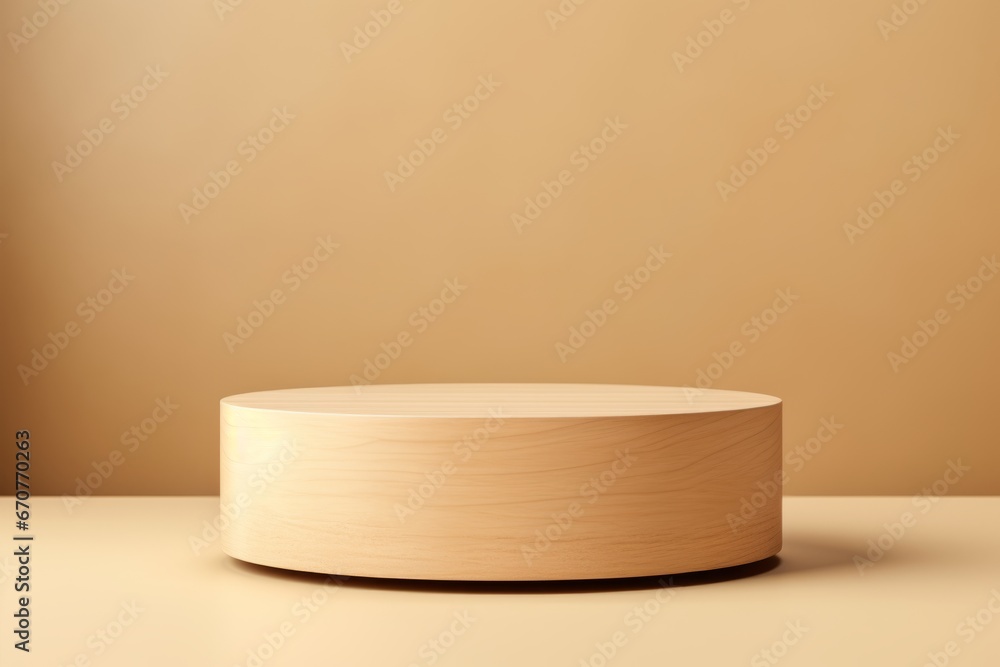 Wooden Saw Stump Cut. Round Cylinder Shape for Product Presentation - Eco Minimalism Wooden Saw Stump Cut. Round Cylinder Shape for Product Presentation - Eco Minimalism