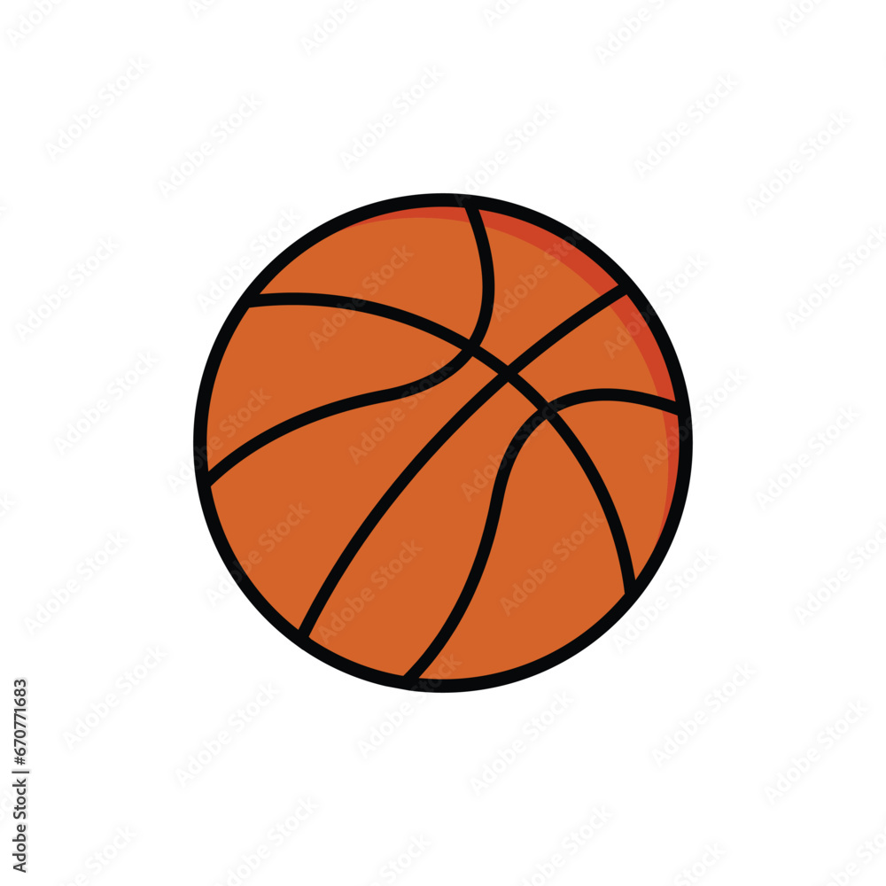 Basket Ball Icon Vector Design Template