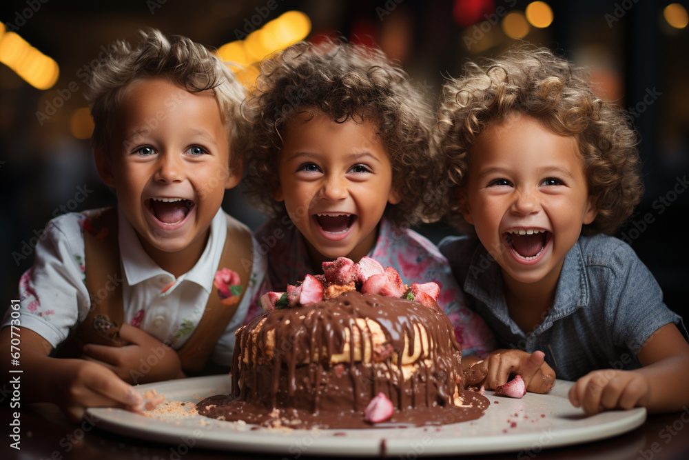 Kids Unleash Fun and Frolic Around the Cake
Kids Unleash Fun and Frolic Around the Cake