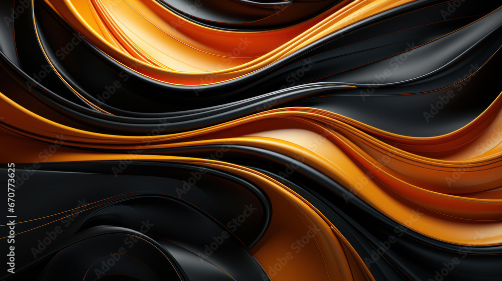 Fantasy Black and Gold Stucco Texture. Generative AI Fantasy Black and Gold Stucco Texture. Generative AI