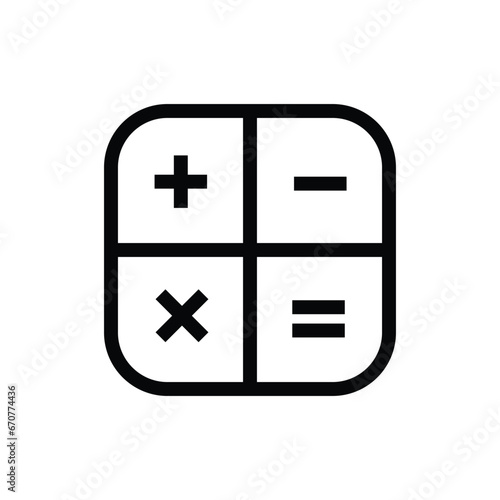 Calculator Icon Vector Design Template