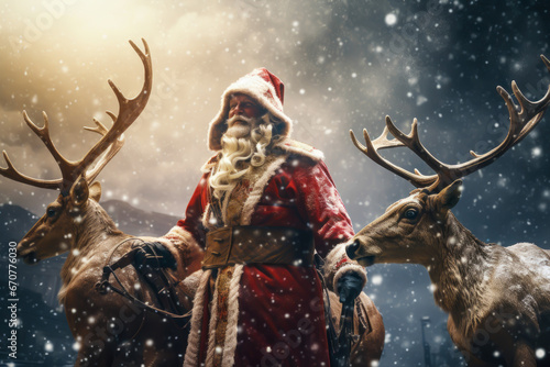 Reindeer games christmas holidays © VicenSanh