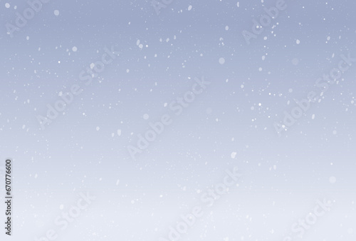 しんしんと降る雪のイラスト