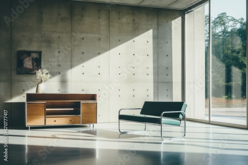 Bauhaus-Eco Fusion: Harmonizing Minimalist Furniture and Eco-Brutalism