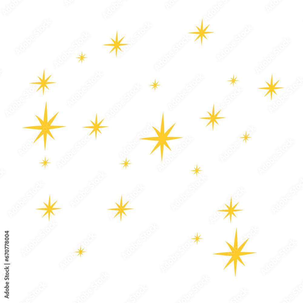 Yellow star pattern Yellow star pattern