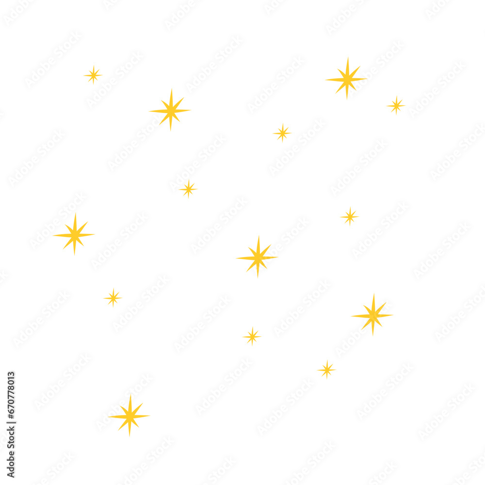 Yellow star pattern Yellow star pattern