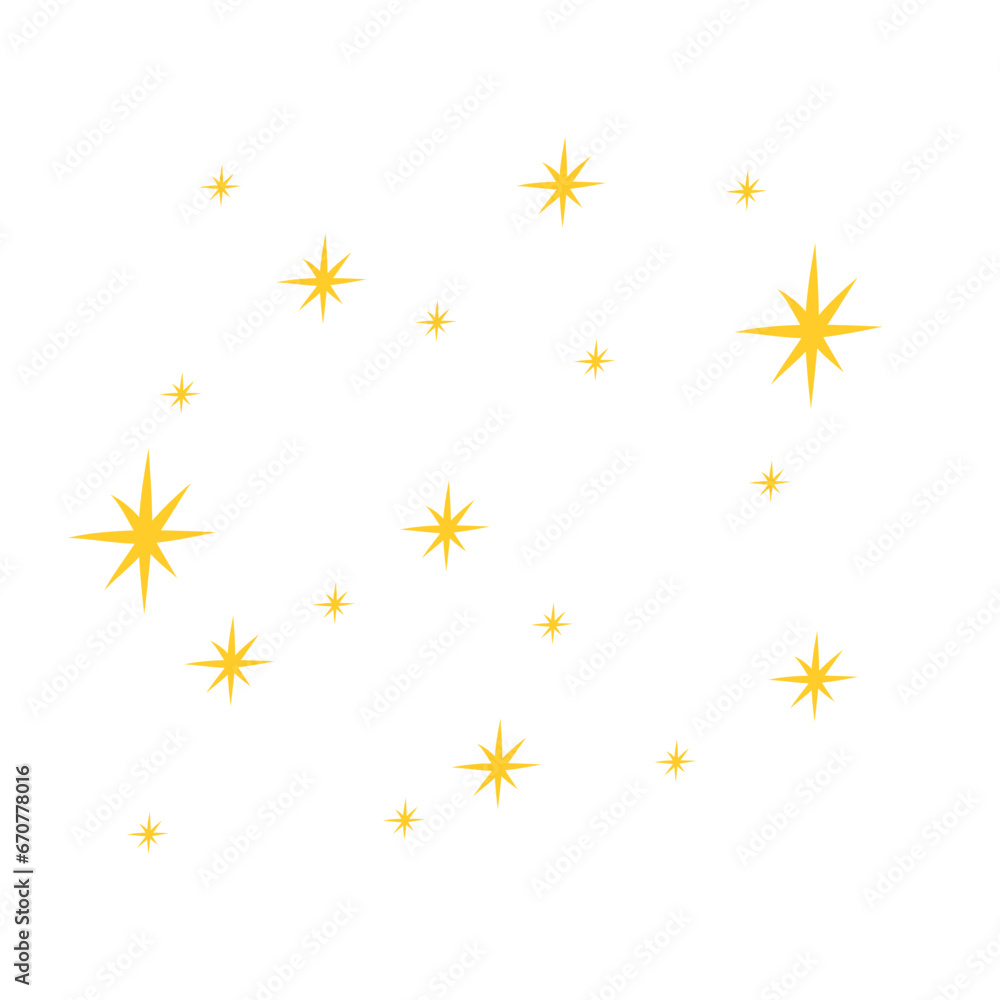 Yellow star pattern Yellow star pattern
