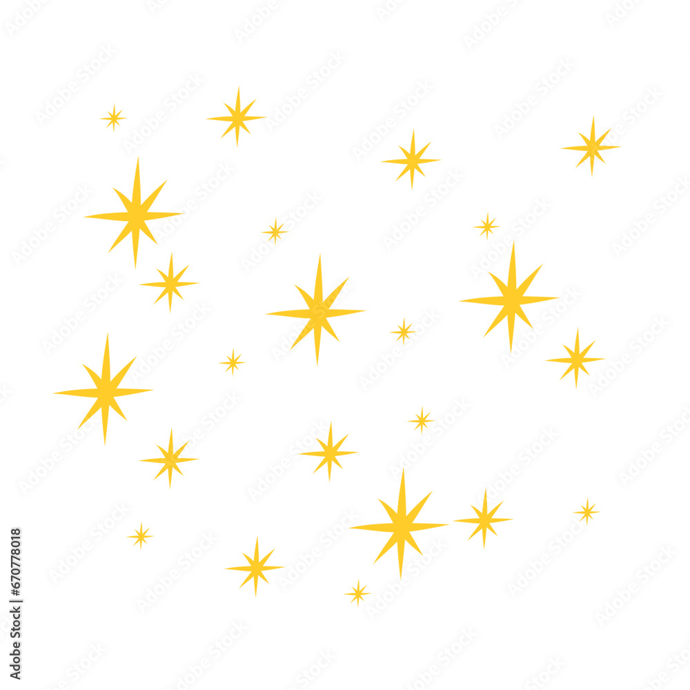 Yellow star pattern