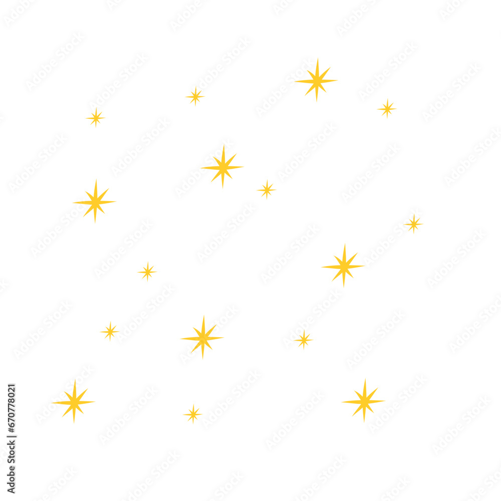 Yellow star pattern Yellow star pattern