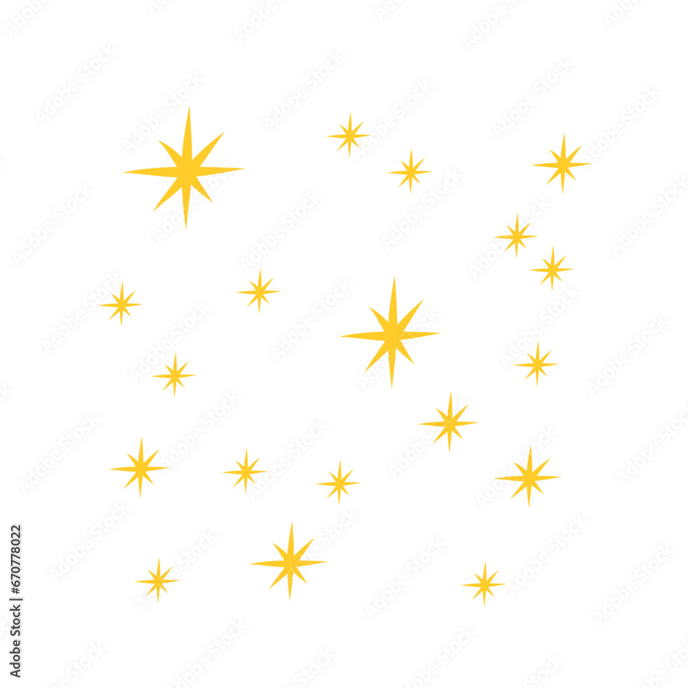 Yellow star pattern Yellow star pattern