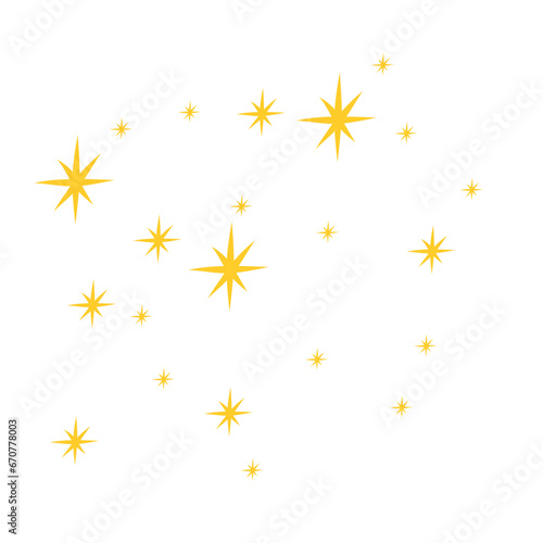 Yellow star pattern