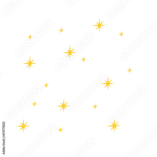 Yellow star pattern