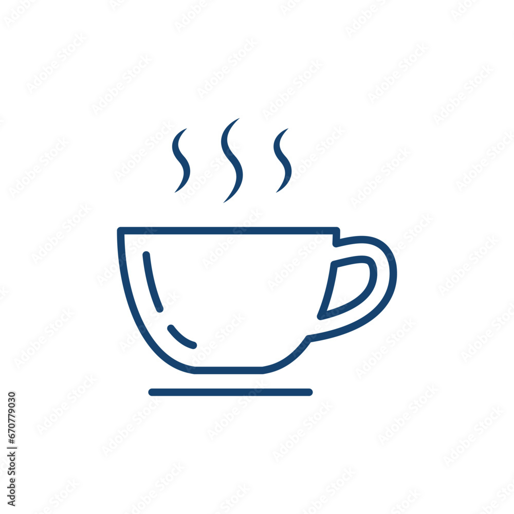 Cup of Tea Icon Vector Design Template