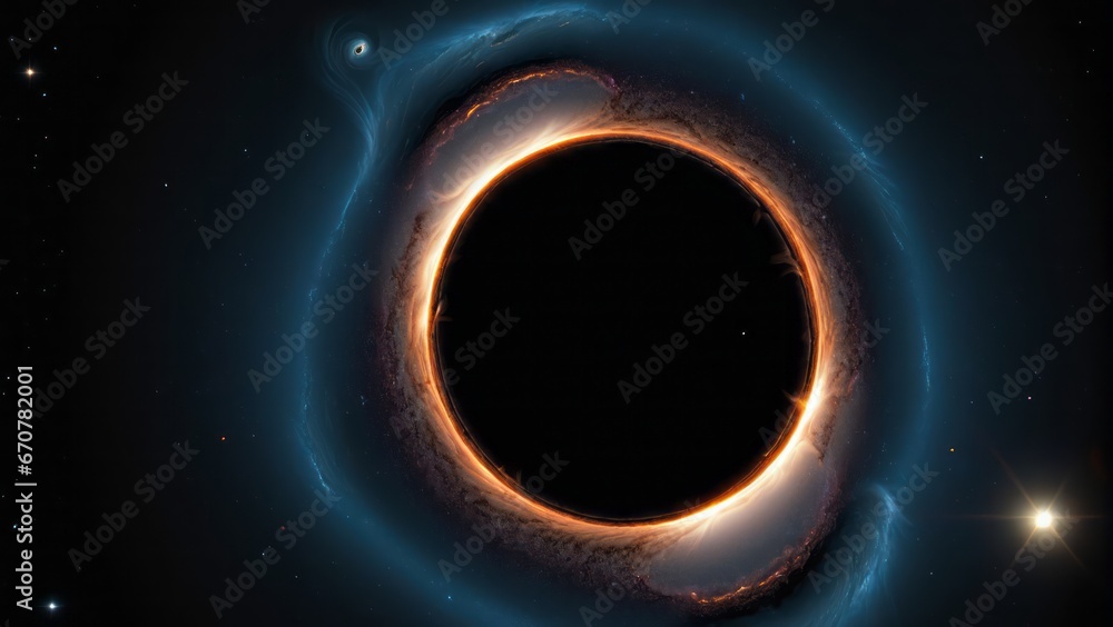 A black hole in space - obrazy, fototapety, plakaty 