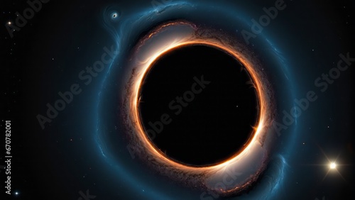 A black hole in space photo