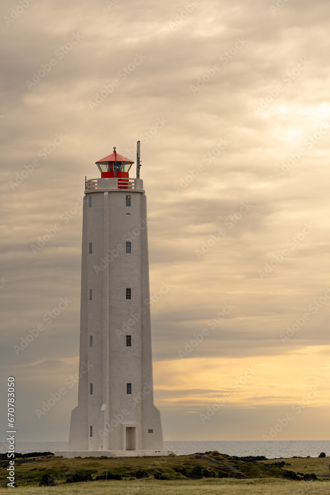 lighthouse at sunset