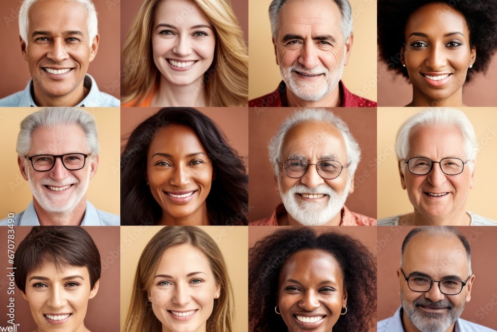 Happy Different Nationalities Kids and Adults Group Headshots in Mosaic Collage Collection. Lots of Smiles. Happy Different Nationalities Kids and Adults Group Headshots in Mosaic Collage Collection. Lots of Smiles.
