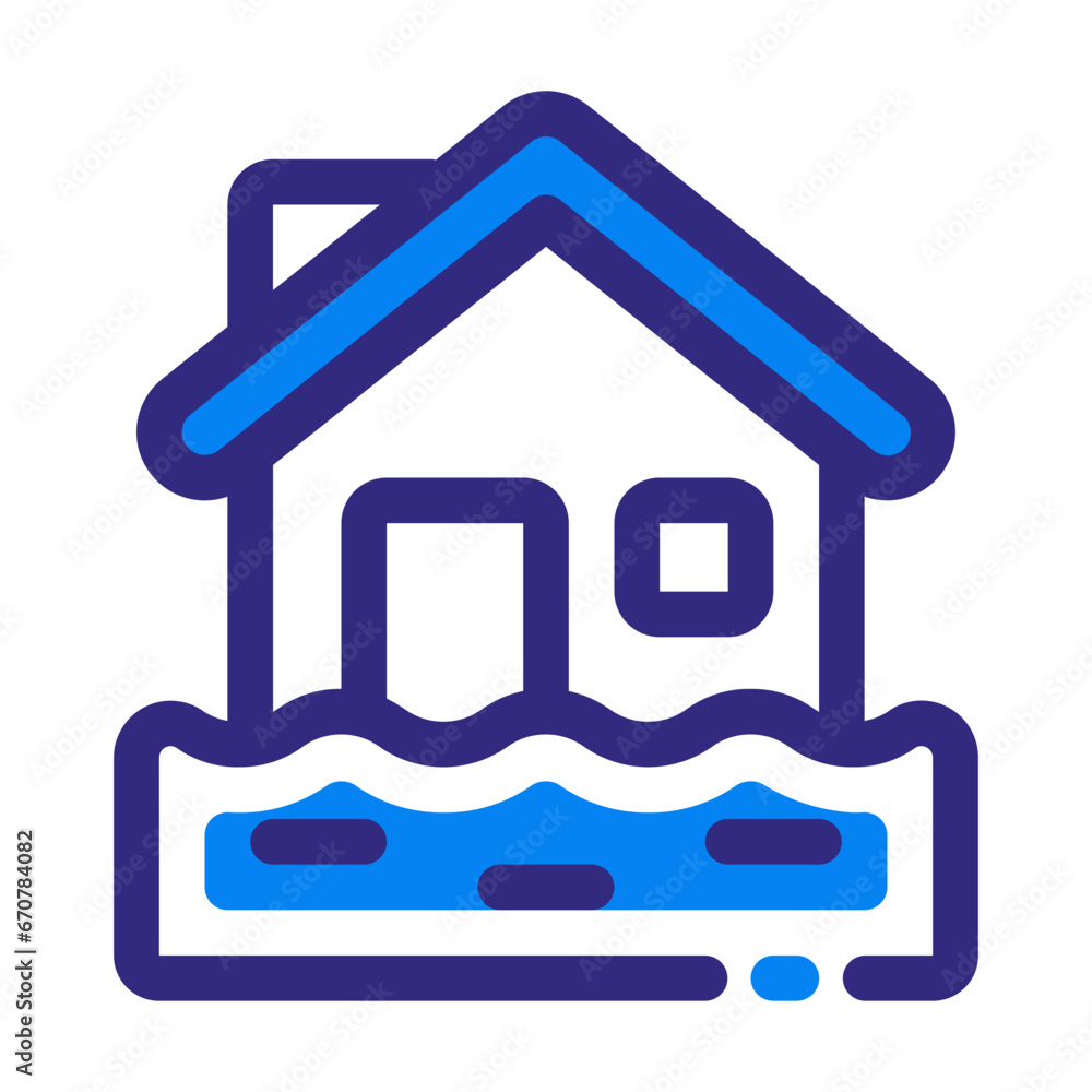 Flood Mixed Icon Flood Mixed Icon