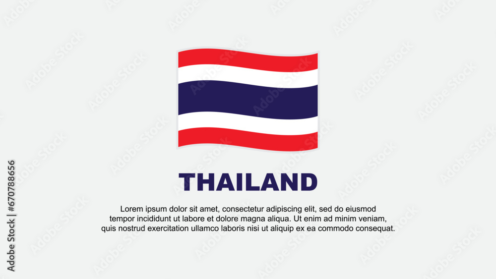 Thailand Flag Abstract Background Design Template. Thailand Independence Day Banner Social Media Vector Illustration. Thailand Background Thailand Flag Abstract Background Design Template. Thailand Independence Day Banner Social Media Vector Illustration. Thailand Background