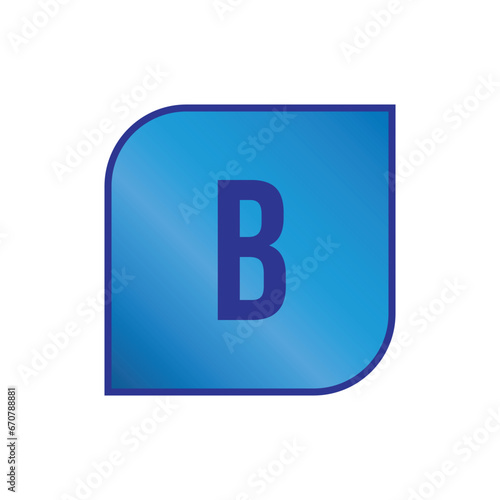 Initial Letter Logo B Template Vector Design © Aghis
