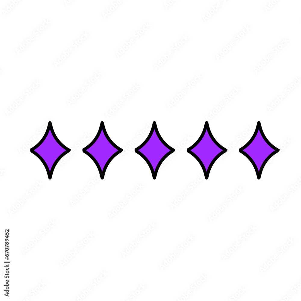 Obraz premium Geometric memphis line shape