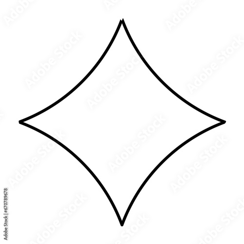 Geometric memphis line shape