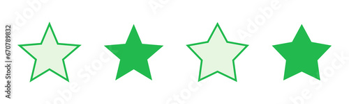 Star Icon set. rating icon vector. favourite star icon