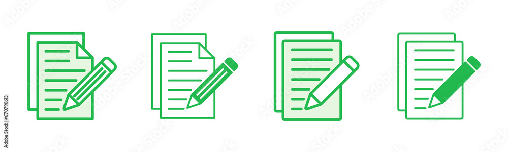 Note icon set. notepad icon vector Note icon set. notepad icon vector