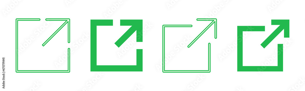 External link icon set. link icon vector. hyperlink symbol External link icon set. link icon vector. hyperlink symbol