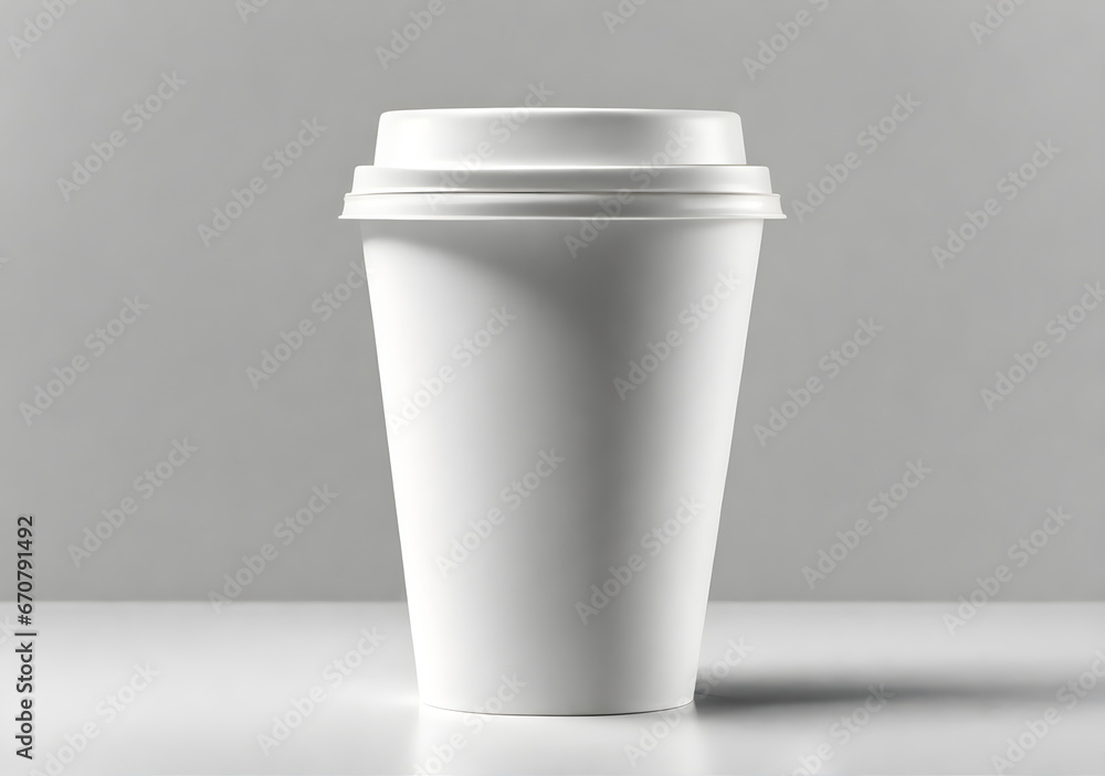 Blank take away coffee cup isolated on transparent or white background. Generative Ai Blank take away coffee cup isolated on transparent or white background. Generative Ai