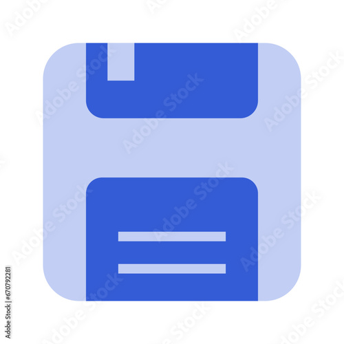illustration of diskette, floppy disk for save or download symbol icon vector
