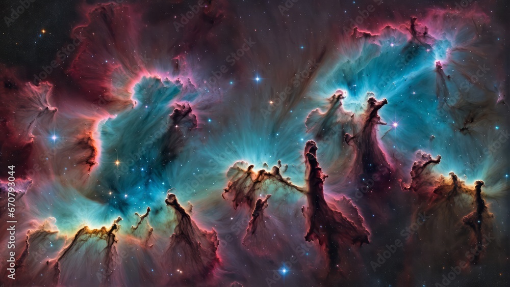 Obraz premium Nebula background/wallpaper