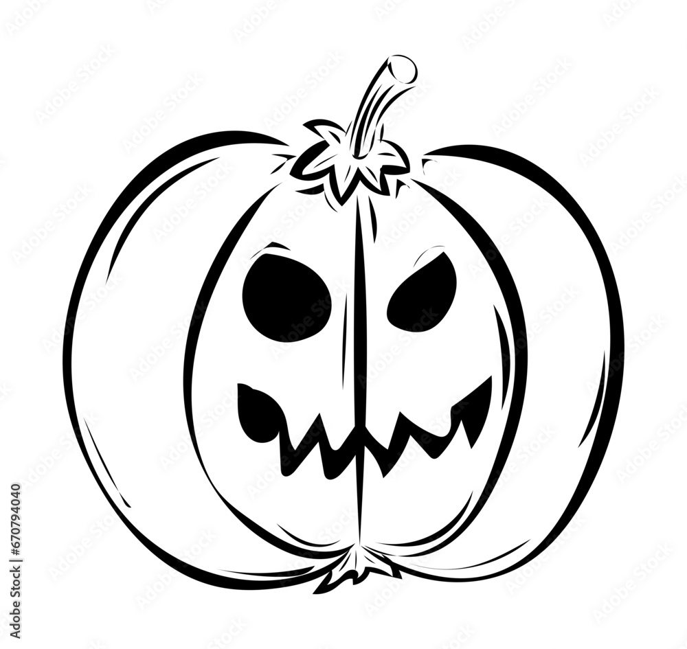 Obraz premium Halloween Kürbis