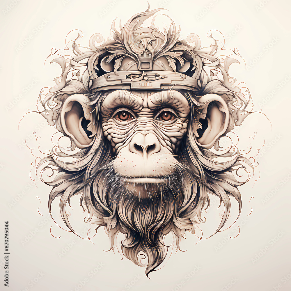 Mischievous Monkey illustration
