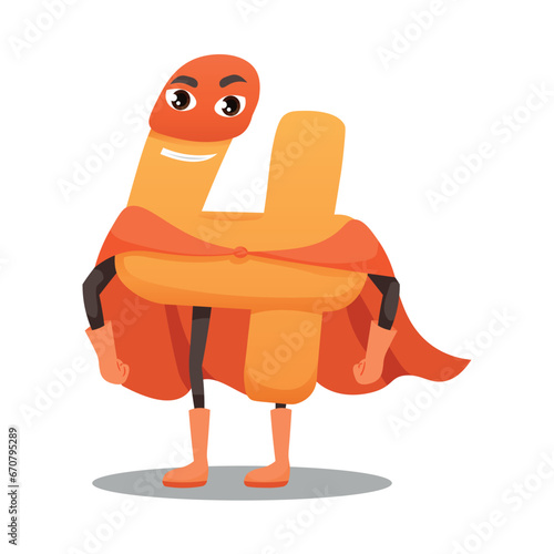 Figure Four in superhero costume on white background