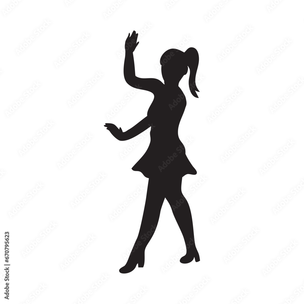 female dancer silhouette