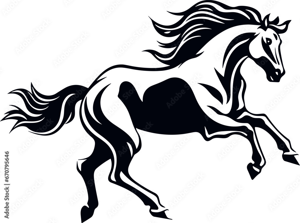 horse silhouette isolated on white horse silhouette isolated on white