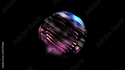 beautiful abstract musical effect animation
