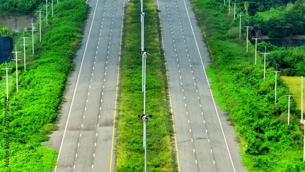 Aerial View of Motorway