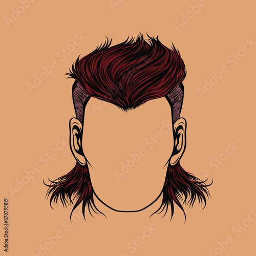 enhanced detailing of the mullet hair