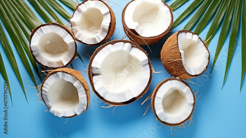 close up of coconut HD 8K wallpaper Stock Photographic Image 