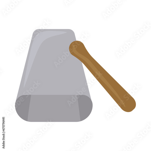 cowbell and drums stick