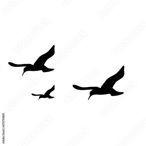 Flying bird silhouette © Hashslingingslasher