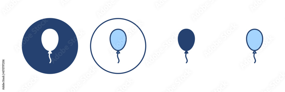 Balloon icon vector. Party balloon sign and symbol Balloon icon vector. Party balloon sign and symbol