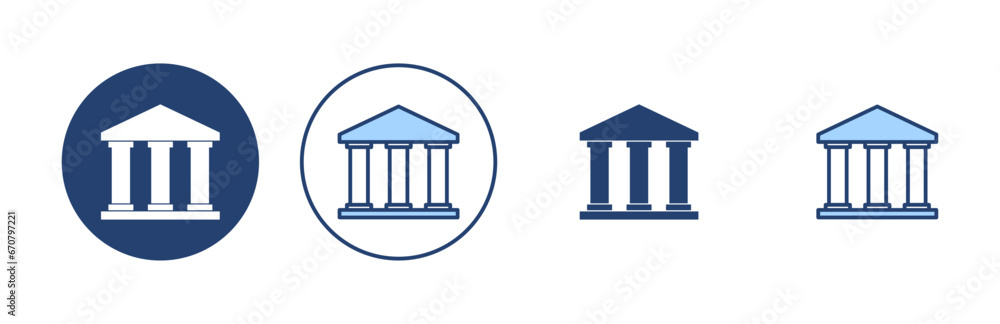 Bank icon vector. Bank sign and symbol, museum, university Bank icon vector. Bank sign and symbol, museum, university