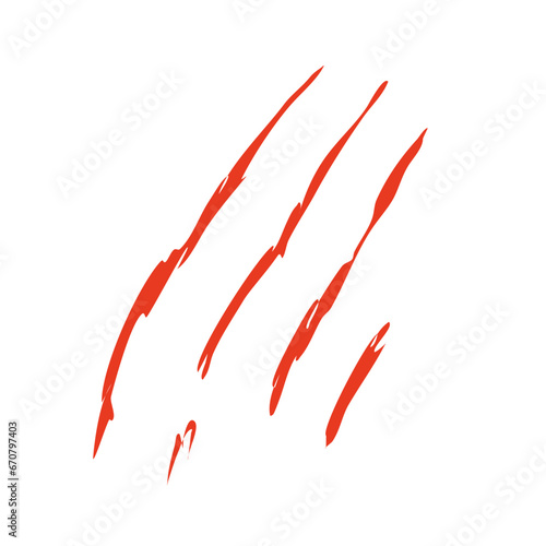 Claws scratches vector